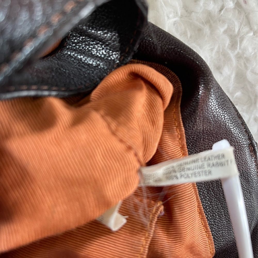 Maxx New York Hobo satchel leather suede olive green brown strap & embro… - Picture 13 of 15